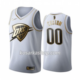 Dres Oklahoma City Thunder Prilagođeni Nike 2019-20 Bijela Golden Edition Swingman